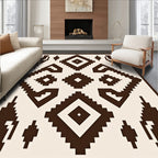 Rustic Earthy Diamond Tribal Rug
